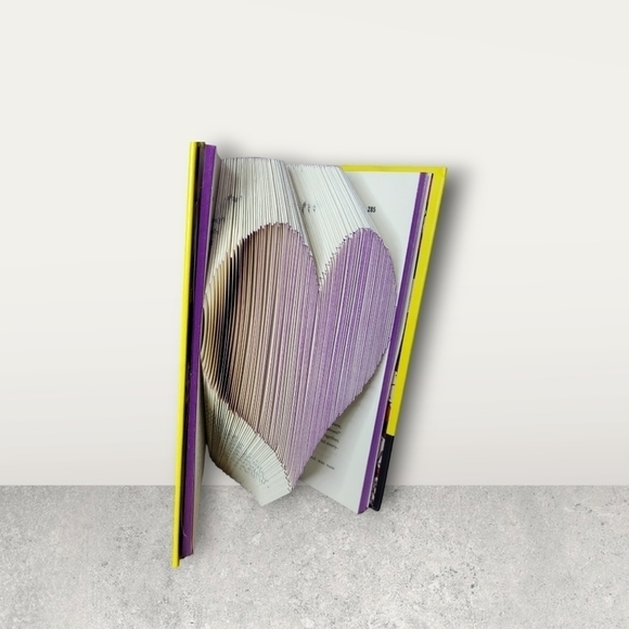 Unique 3D Folded Book Art Décor Piece - Picture 4 of 5